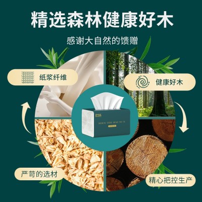 400张大包抽纸家用实惠装整箱擦手纸餐巾纸厕所卫生纸巾家用纸抽图3