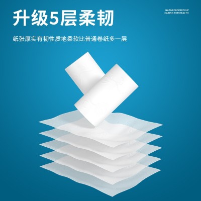 新人专享12卷原生木浆实心卷纸家用整箱实惠装批发厕纸卫生纸图4