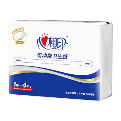 心相印平板卫生纸家用整箱实惠装抽取式刀切纸抽纸厕纸厕所草纸批图4