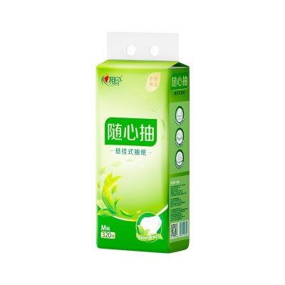 心相印茶语四层悬挂式抽纸320抽4提/ 箱大包装餐巾纸壁挂式擦手图5