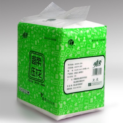 晴雪超柔平板压花卫生纸刀切纸家用厕所用江浙沪皖四包包邮图2