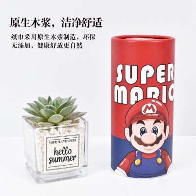 卡通桶装抽纸美乐蒂库洛米小熊兔子车载圆筒抽纸餐巾纸卫生纸厕纸图3
