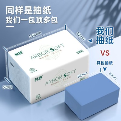 倍抽纸520张16包大包纸巾家用抽纸批发可湿水干湿两用图4