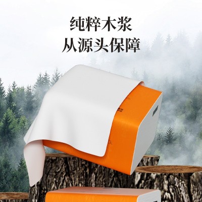 整箱80包家用抽纸代发原木面巾纸餐巾纸实惠装纸巾批发商用卫生纸图2