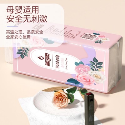 跨境批发纸巾创意卫生间可以挂的抽纸原木纸浆便携卫生纸抖音代发图2