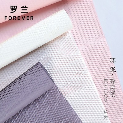 罗兰 七夕环保蜂窝纸网眼艺术纸花艺包装花束花艺材料内衬礼品纸图2