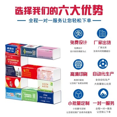 纸抽厂家直供广告软包纸印LOGO塑料软包银行礼品宣传抽纸保险纸巾图3