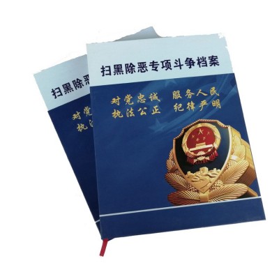 厂家批发直销扫黑除恶专项斗争档案扫黑档案盒A4党支部党建档案盒