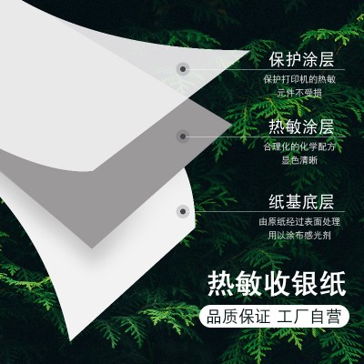 直销现货热敏收银纸80 80m超市小票凭条收银纸外卖打印收银纸图4