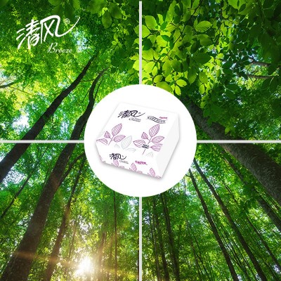 清风餐巾纸2层*150抽*100包/箱餐巾纸方形抽纸批发实惠装BR15AJ图5