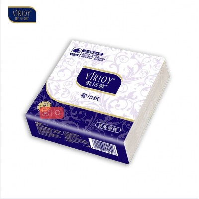 唯洁雅餐巾纸抽纸纸巾家用实惠装2层50张72包/箱餐巾纸批发E706A图4