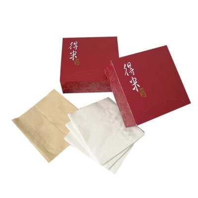 广告盒装纸巾定制230餐巾纸印logo 酒吧纸巾四方盒面巾纸印花纸抽图5