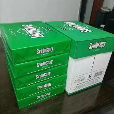 sveto 80g a4纸出口装柜 双面打印不卡纸高白复整柜现货工厂5包纸图2