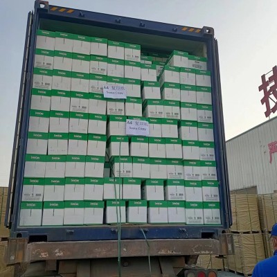 sveto 80g a4纸出口装柜 双面打印不卡纸高白复整柜现货工厂5包纸图5