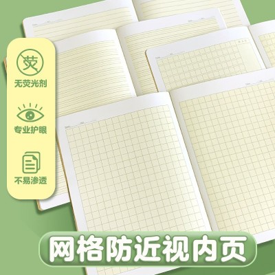 长江防近视本练习本中学生16K英语本语文本b5作文本汉语拼音批发图2