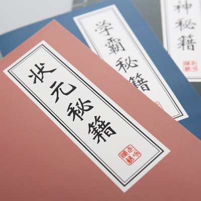 学霸秘籍练习本创意复古小本子笔记本记事本便携学生文具用品批发图3