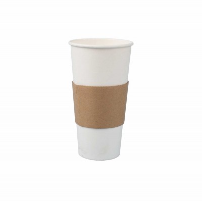 奶茶咖啡瓦楞防烫圈杯套加logo牛皮杯套一次性牛皮纸隔热杯套图4