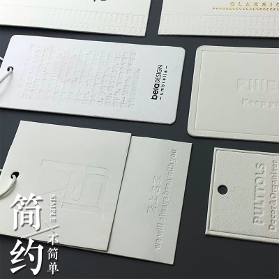 厂家批发加厚特种纸白色印刷款服装箱包标签特种纸合格证吊牌图4