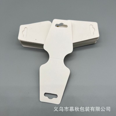 项链卡片对折卡跨境链条耳环通用型包装纸卡手链皮筋吊卡发饰卡图3