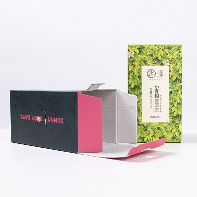 彩盒 牛皮纸飞机盒银卡纸包装盒茶叶包装礼品盒图2