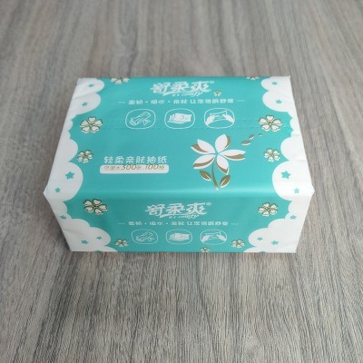 亲肤细腻300张原木家庭装抽纸餐饮纸巾3层小包随身卫生纸批发包邮图3