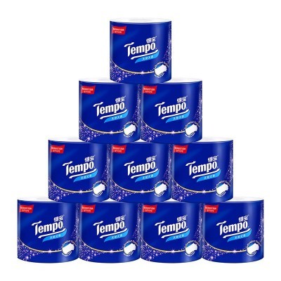 Tempo/得宝卷纸4层1600g有芯卷筒纸无香加厚家用卫生纸厕纸批发图4
