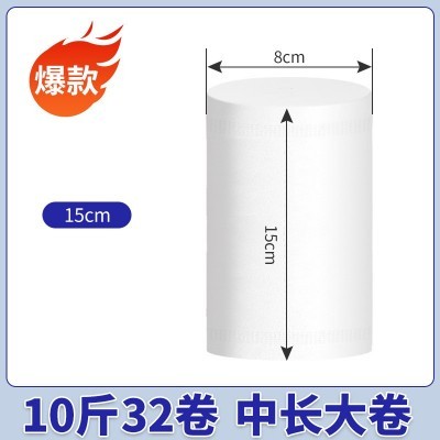 纸与你10斤大卷纸卫生纸批发家用加厚纸巾厕纸无芯卷筒纸实惠装图5