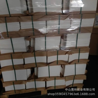 厂家直供双面白卡 单铜 纸盒垫纸 服装卡纸 T恤白卡纸 衬衫白板纸图3