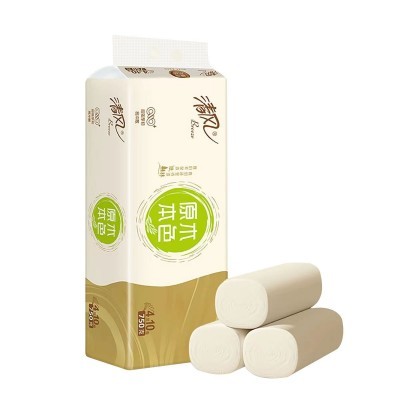 清风无芯卷纸原色卷纸本色纸正品4层加厚工厂店优惠价卷纸厕纸图3