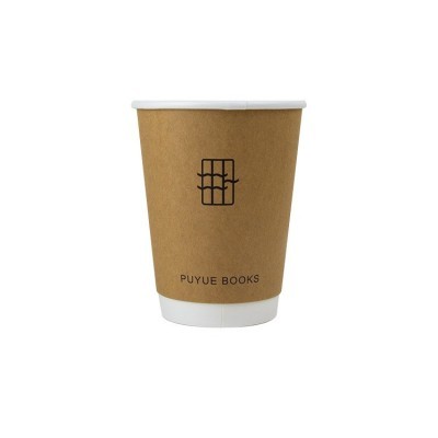 一次性双层牛皮加厚纸杯批发8-22oz定制logo奶茶咖啡打包牛皮纸杯图3