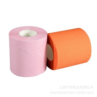 工厂直发彩色双层小卷纸家用厕纸无芯卷筒纸小卷酒店卫生纸卷纸图4