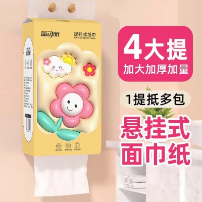 【1提代发】1000张提挂式抽纸家用悬挂式加厚纸巾整箱面巾纸厕纸图5