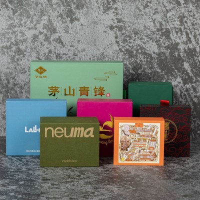 厂家印刷牛皮纸黑卡礼品纸盒产品包装抽屉盒通用设计小批量加厚图2