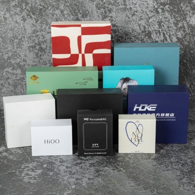厂家印刷牛皮纸黑卡礼品纸盒产品包装抽屉盒通用设计小批量加厚图4