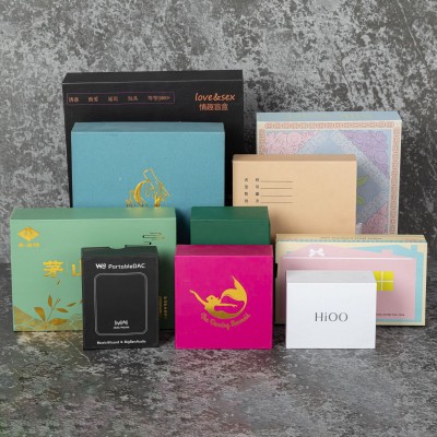 厂家印刷牛皮纸黑卡礼品纸盒产品包装抽屉盒通用设计小批量加厚图5
