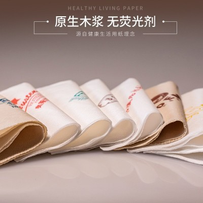 广告餐巾纸定制炸鸡店汉堡店奶茶店餐厅外卖方形纸巾抽纸可印logo图5