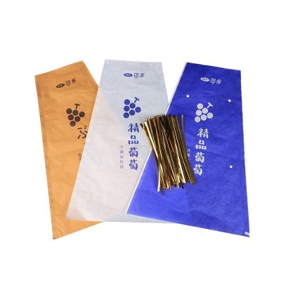阳光玫瑰梯形包装袋纸加膜一体防雾高透明扎丝封口葡萄包 装袋批发图4