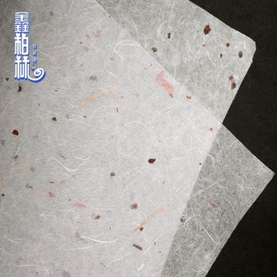半透碎叶玻璃夹丝纸 亚克力灯罩PVC背胶和纸叶脉半透明植物艺术纸图6