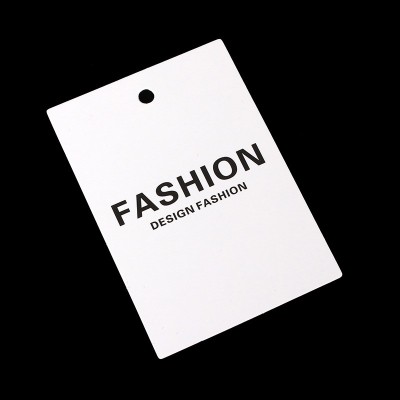 300g铜版纸服装吊牌定制 FASHION标签 衣服吊卡饰品吊牌卡标签卡图4