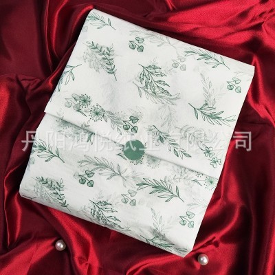 17g雪梨纸小清新ins风植物花草图案拷贝纸 服装包装纸礼盒内衬纸图2