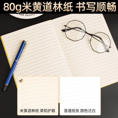 工作会议记录本笔记本子A5商务软皮B5简约办公印字记事本可印logo图4
