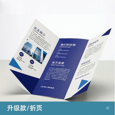 广告宣传单定制三折页印刷A4彩页产品说明书单页海报设计企业画册图3