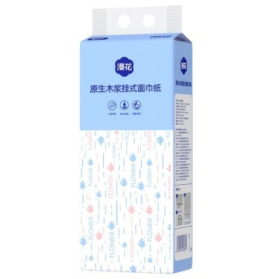 漫花挂式抽纸6提整箱原木餐巾纸实惠装厕用卫生纸加厚悬挂 式纸巾图5