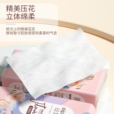 悬挂式底部抽纸巾抽纸1000张/5提整箱家用装大包厨房擦手纸卫生纸图3