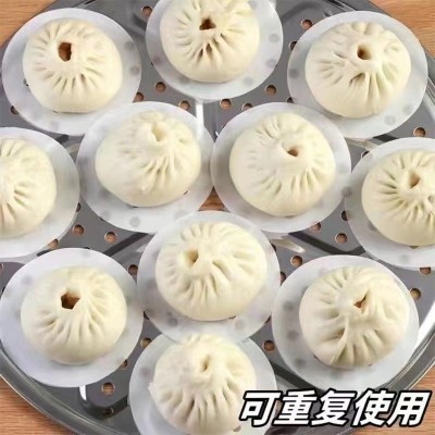 批发食品级一次性蒸笼纸蒸笼垫纸圆形笼屉纸硅油纸蒸包子纸烘焙纸图3