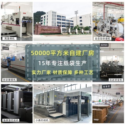礼品袋定制服装化妆品购物袋子牛皮纸袋订做高级感手提纸袋定做图2