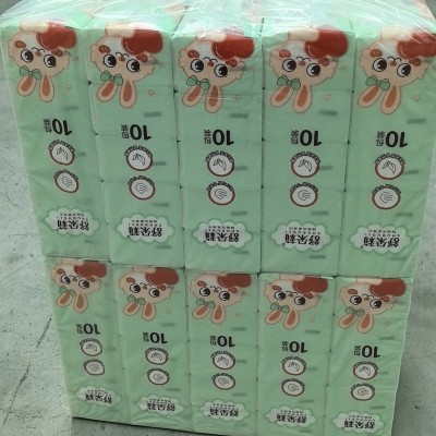 现货批发家用抽纸10包/提 原生木浆柔滑无香婴儿亲肤4层加厚实惠图4