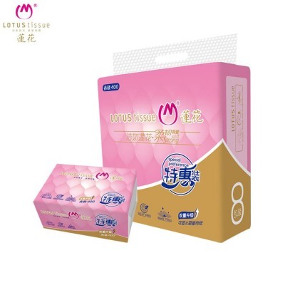 莲花5层24包纸巾批发可湿水实惠装家用母婴可用抽纸包邮代发图3