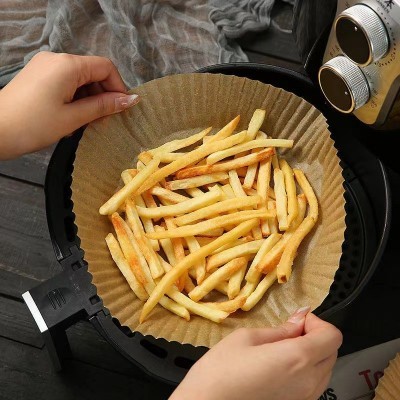 空气炸锅专用纸盘 家用吸油纸免洗烧烤圆形食物烤箱烘焙硅油纸图3