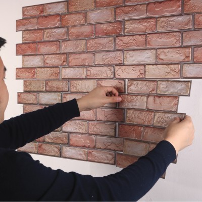 亚马逊自粘防撞软包墙贴背景墙面装饰壁纸泡沫砖贴纸3dwallpaper图2